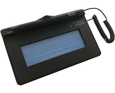 Topaz Systems T-S460-HSB-R signature capture pad Black LCD thumbnail
