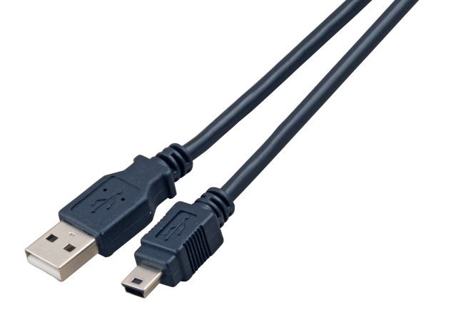EU Product - USB2.0 Kabel A-Mini B (5polig),St.-St.,3m,sw,Clas thumbnail