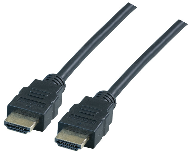 EU Product - HighSpeed HDMI Kabel Eth. A-A St.-St.  5m schwarz 4k30HZ thumbnail