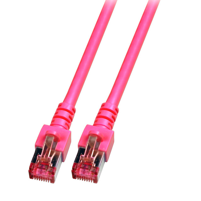 EU Product - RJ45 Patchkabel S/FTP Cat.6 LSZH 20.00m magenta thumbnail