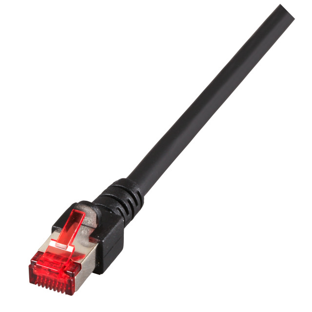 EU Product - RJ45 Patchkabel S/FTP Cat.6 LSZH  7.50m schwarz thumbnail