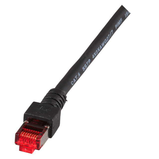 EU Product - RJ45 Patchkabel S/FTP Cat.6 LSZH  0.25m schwarz thumbnail