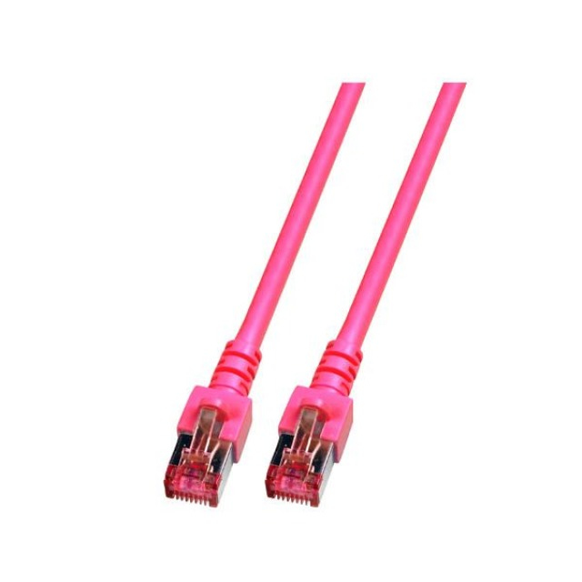 EU Product - RJ45 Patchkabel S/FTP Cat.6 LSZH  0.25m magenta thumbnail