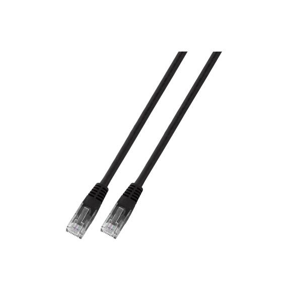 EU Product - RJ45 Patchkabel U/UTP Cat.6 PVC CCA  5.00m schwarz thumbnail