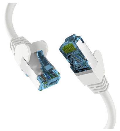 EU Product - RJ45 Patchkabel mit Cat7 Rohkabel  0.50m wei� thumbnail