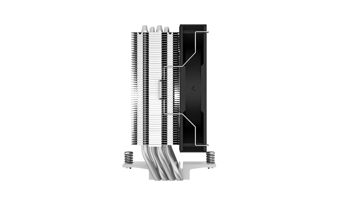 AG400 Fan CPU Cooler, Universal Socket, High Efficiency 120mm PWM Cooling Black Fan, 2000RPM, 4 Heat Pipes, 220W Heat Dissipation Power, Unique Matrix Fin Design, Intel LGA 1700 Bracket Included thumbnail