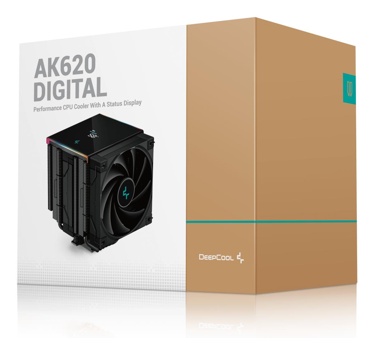 AK620 Digital CPU Cooler, Black, 2x 120mm Fan, Dual Tower, ARGB, 6x Direct Touch Copper Heatpipes, Intel/AMD thumbnail