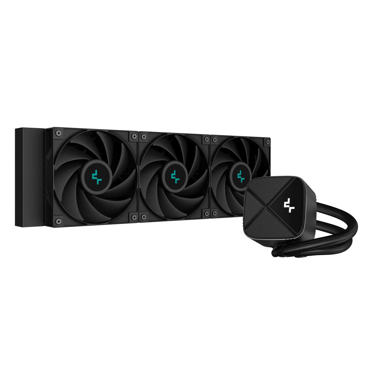 LS720 SE Zero Dark All In One Liquid CPU Cooler, 360mm Radiator, 3x 120mm DeepCool Fans, Intel/AMD thumbnail
