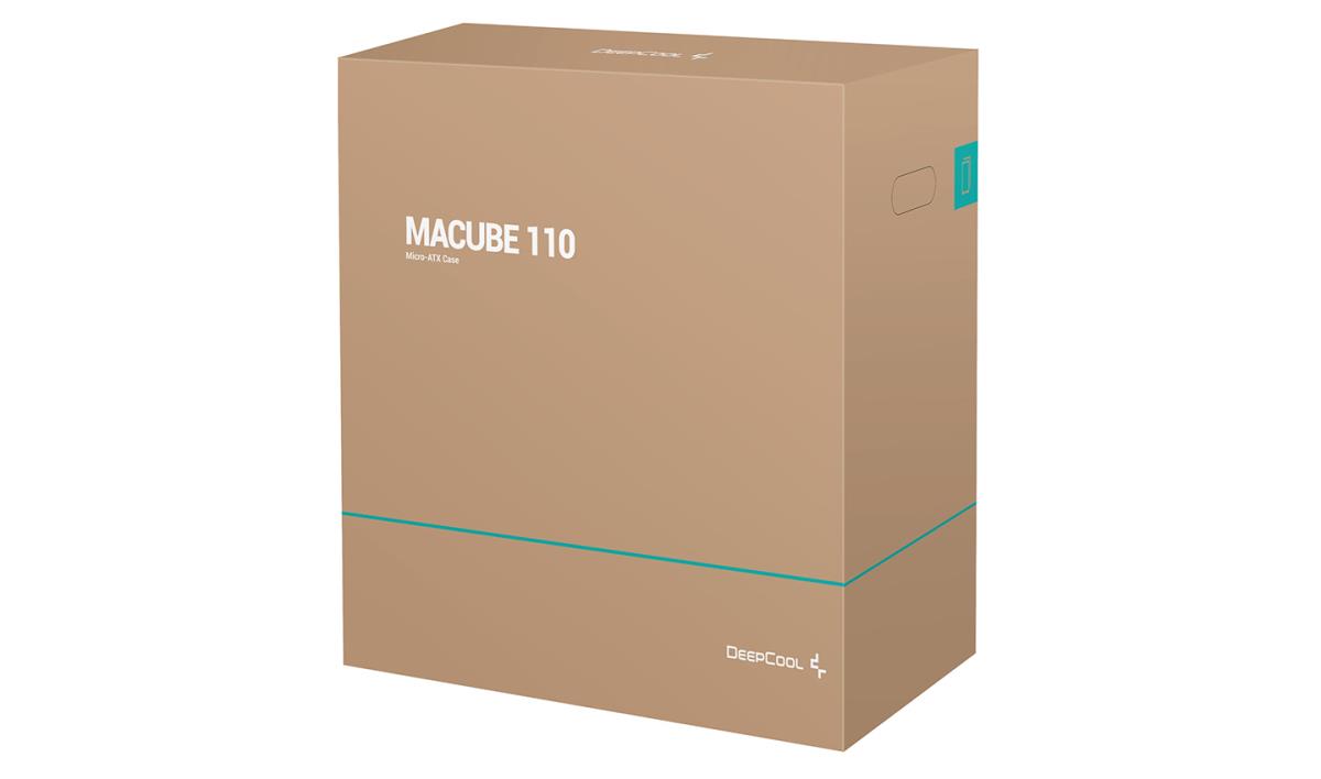 MACUBE 110 Case, Home & Business, Black, Micro Tower, 2 x USB 3.0, Tempered Glass Side Window Panel, Micro ATX, Mini-ITX thumbnail
