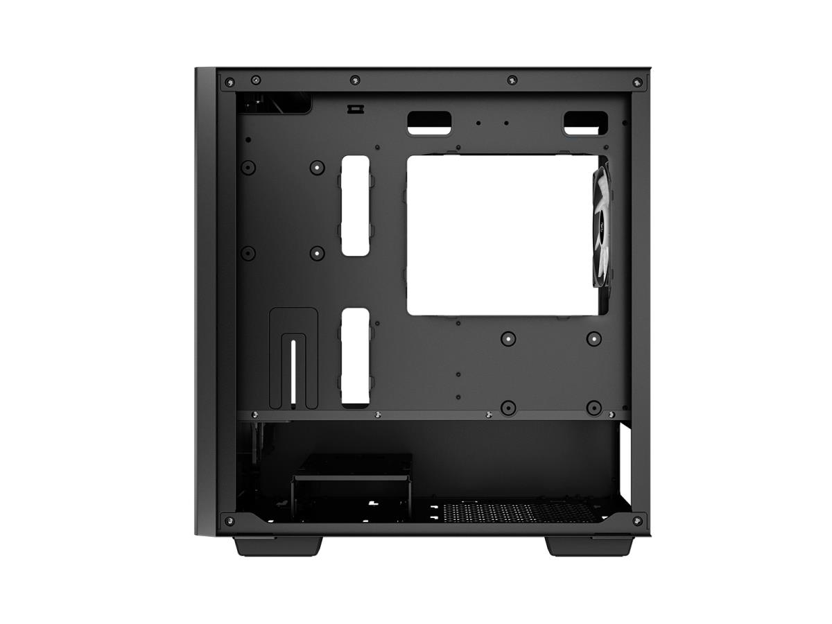 MATREXX 40 3FS Case, Gaming, Black, Micro Tower, 1 x USB 3.0 / 1 x USB 2.0, Tempered Glass Side Window Panel, Mesh Front Panel for Optimized Airflow, Tri-Colour LED Fans, Micro ATX, Mini-ITX thumbnail