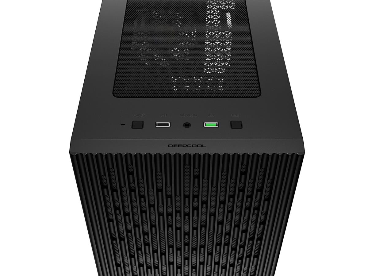 MATREXX 40 3FS Case, Gaming, Black, Micro Tower, 1 x USB 3.0 / 1 x USB 2.0, Tempered Glass Side Window Panel, Mesh Front Panel for Optimized Airflow, Tri-Colour LED Fans, Micro ATX, Mini-ITX thumbnail