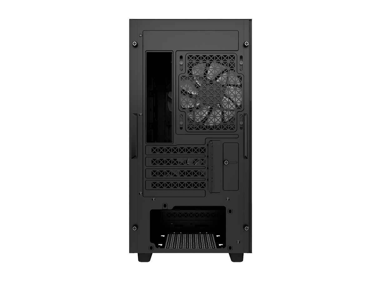 MATREXX 40 3FS Case, Gaming, Black, Micro Tower, 1 x USB 3.0 / 1 x USB 2.0, Tempered Glass Side Window Panel, Mesh Front Panel for Optimized Airflow, Tri-Colour LED Fans, Micro ATX, Mini-ITX thumbnail