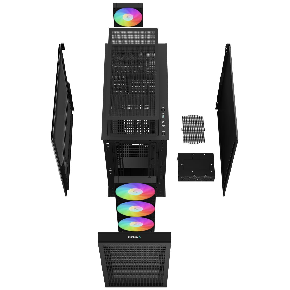 DeepCool CH560 DIGITAL Midi Tower Black thumbnail