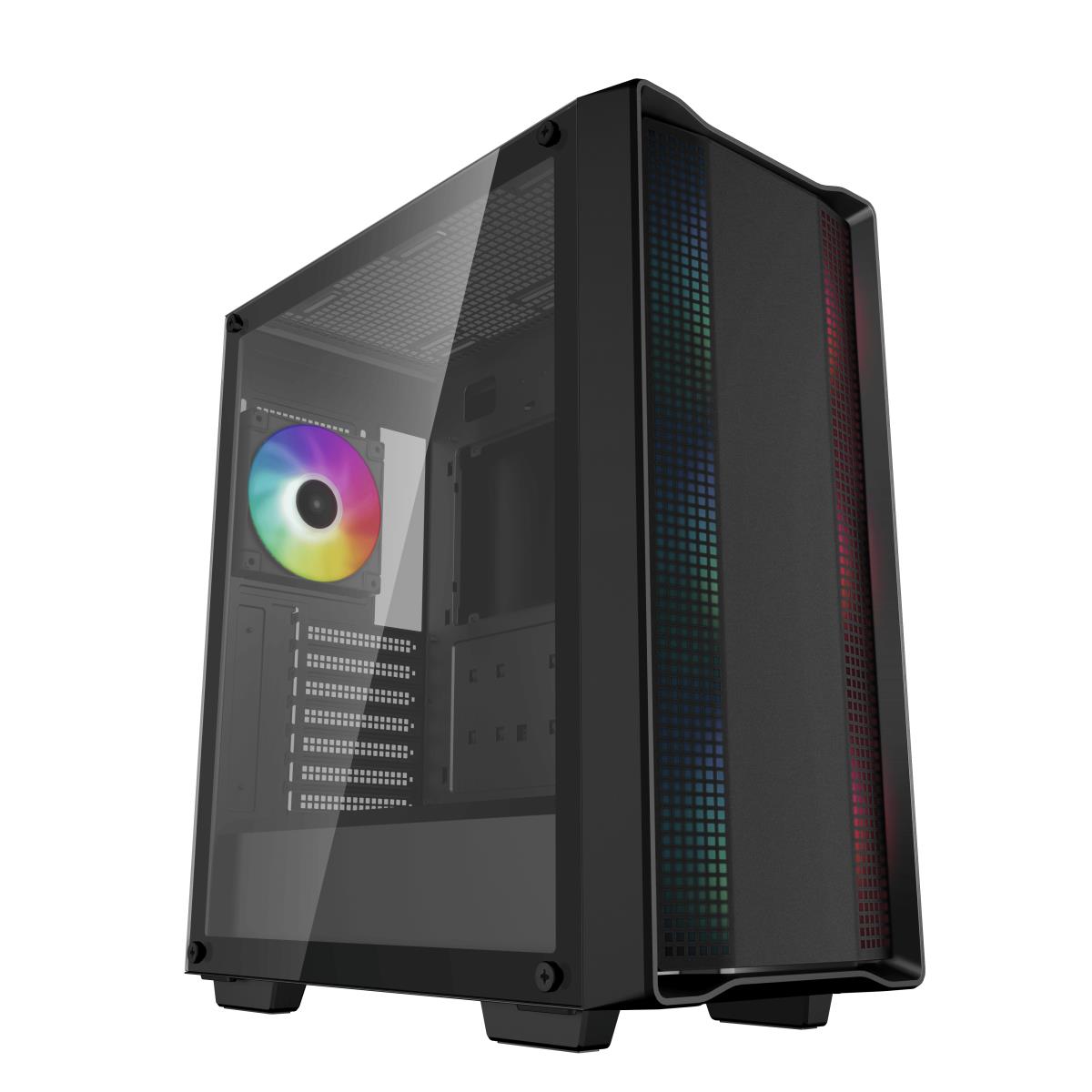 CC560 ARGB V2 Case, Gaming, Black, Mid Tower, 1 x USB 3.0 / 1 x USB 2.0, Tempered Glass Side Window Panel, Abundant Airflow Performance, Addressable RGB LED Fans, ATX, Micro ATX, Mini-ITX thumbnail