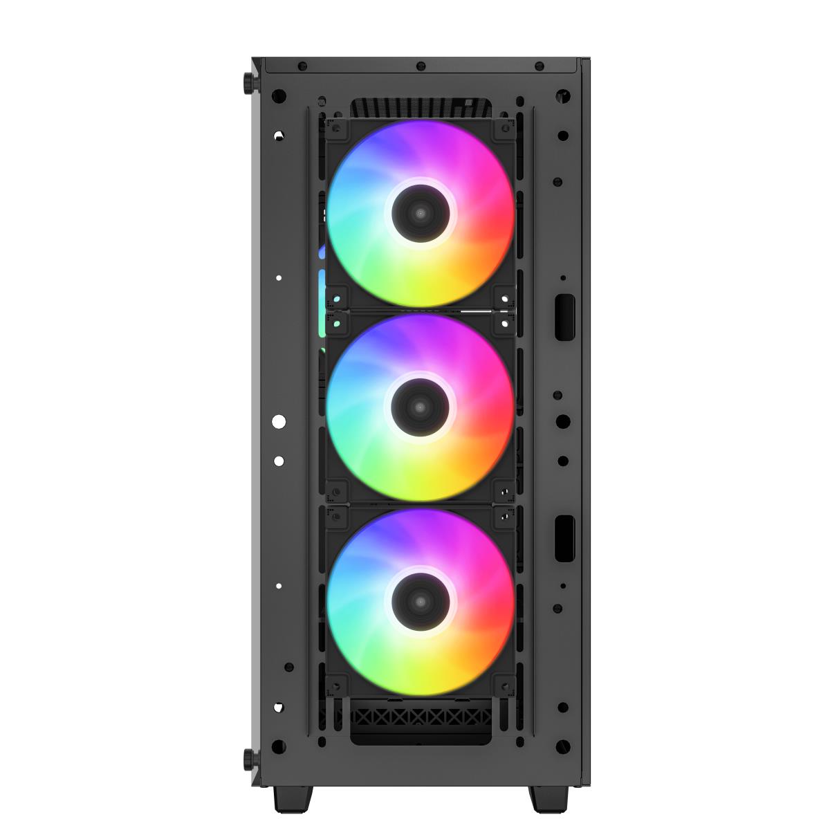 CC560 ARGB V2 Case, Gaming, Black, Mid Tower, 1 x USB 3.0 / 1 x USB 2.0, Tempered Glass Side Window Panel, Abundant Airflow Performance, Addressable RGB LED Fans, ATX, Micro ATX, Mini-ITX thumbnail