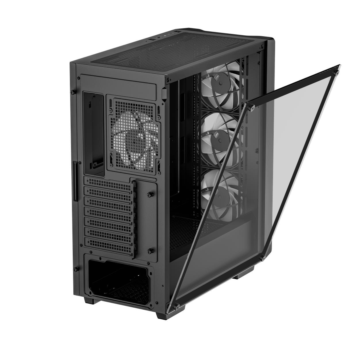 CC560 ARGB V2 Case, Gaming, Black, Mid Tower, 1 x USB 3.0 / 1 x USB 2.0, Tempered Glass Side Window Panel, Abundant Airflow Performance, Addressable RGB LED Fans, ATX, Micro ATX, Mini-ITX thumbnail