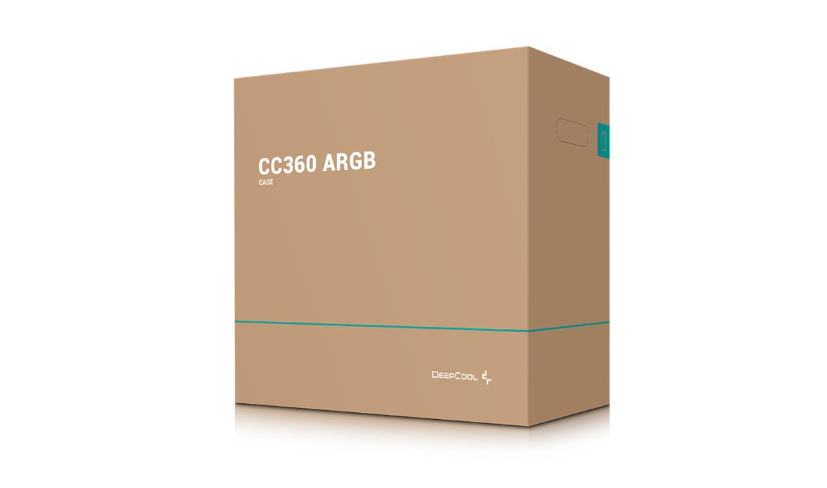 CC360 ARGB, Black, Mini Tower Chassis w/ Tempered Glass Window, 3x 120mm ARGB Fans, USB 3.0, mATX/mITX thumbnail