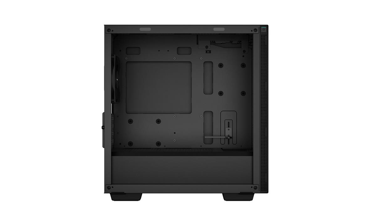 CH370, Black, Mini Tower Chassis w/ Tempered Glass Window, 1x 120mm Fan, 2x USB 3.0, mATX/mITX thumbnail