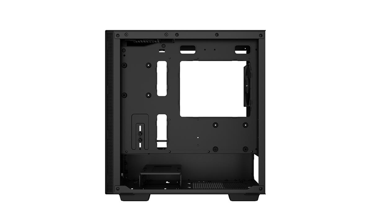 CH370, Black, Mini Tower Chassis w/ Tempered Glass Window, 1x 120mm Fan, 2x USB 3.0, mATX/mITX thumbnail