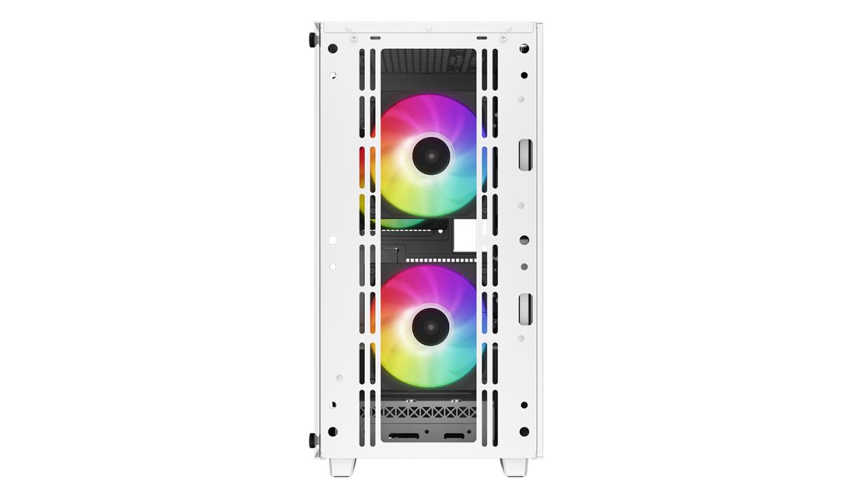 CC360 ARGB WH, White, Mini Tower Chassis w/ Tempered Glass Window, 3x 120mm ARGB Fans, USB 3.0, mATX/mITX thumbnail