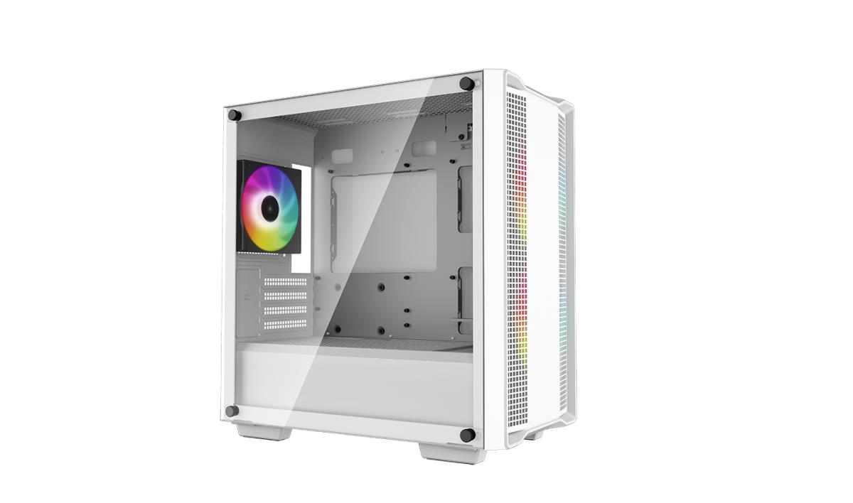 CC360 ARGB WH, White, Mini Tower Chassis w/ Tempered Glass Window, 3x 120mm ARGB Fans, USB 3.0, mATX/mITX thumbnail