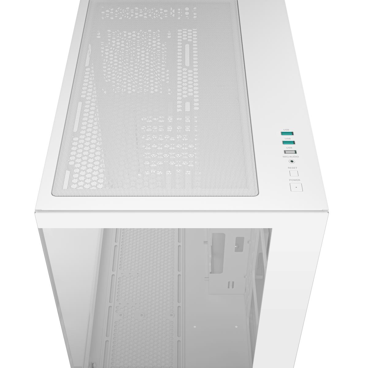 CG530 Dual-Chamber Computer Case, Tempered Glass Panels, Advanced Cooling Support, Exceptional Cable Management, White thumbnail