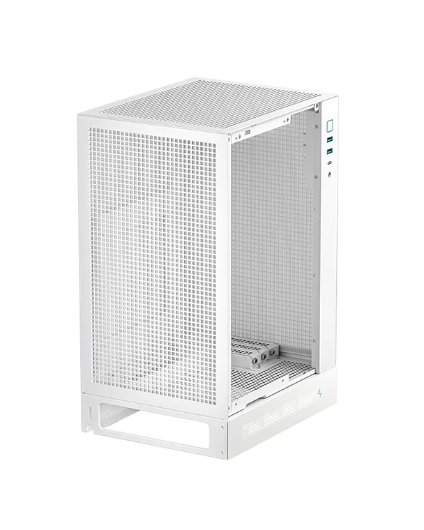 CH170 Digital White Mini-ITX Case - High Airflow, Supports Water Cooling, Ultra-Quiet Operation, Compact Design for Efficient Space Management thumbnail