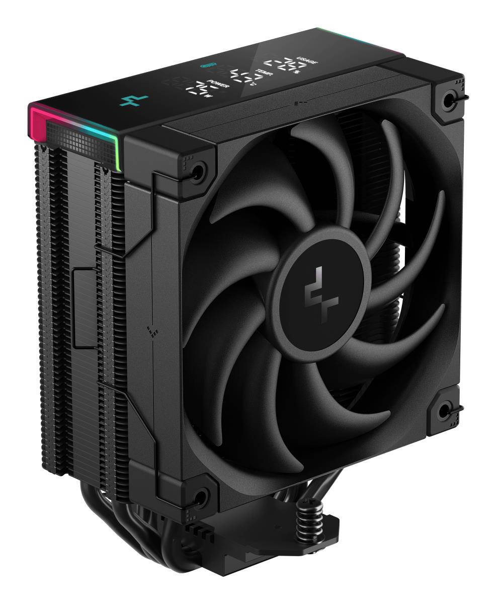 AK400 Digital Pro CPU Air Cooler, ARGB Fan & Digital Display, 120mm PWM Fan, 4 Copper Heatpipes, Quiet Operation, Intel & AMD Compatible Black thumbnail