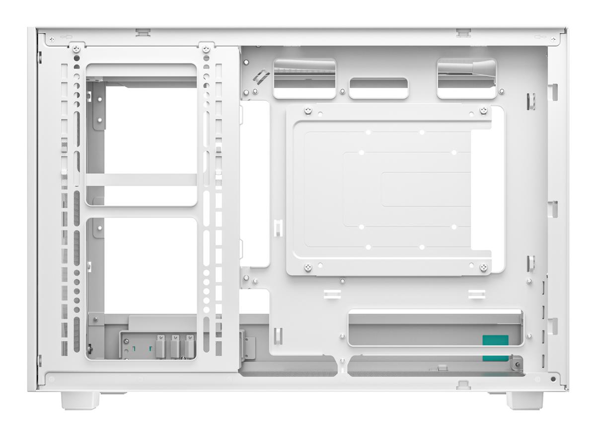 CH260 White Micro-ATX Case, High-Airflow Compact PC Case with Tempered Glass Panel, USB-C Port, Supports 360mm Radiator, ATX PSU, Black thumbnail