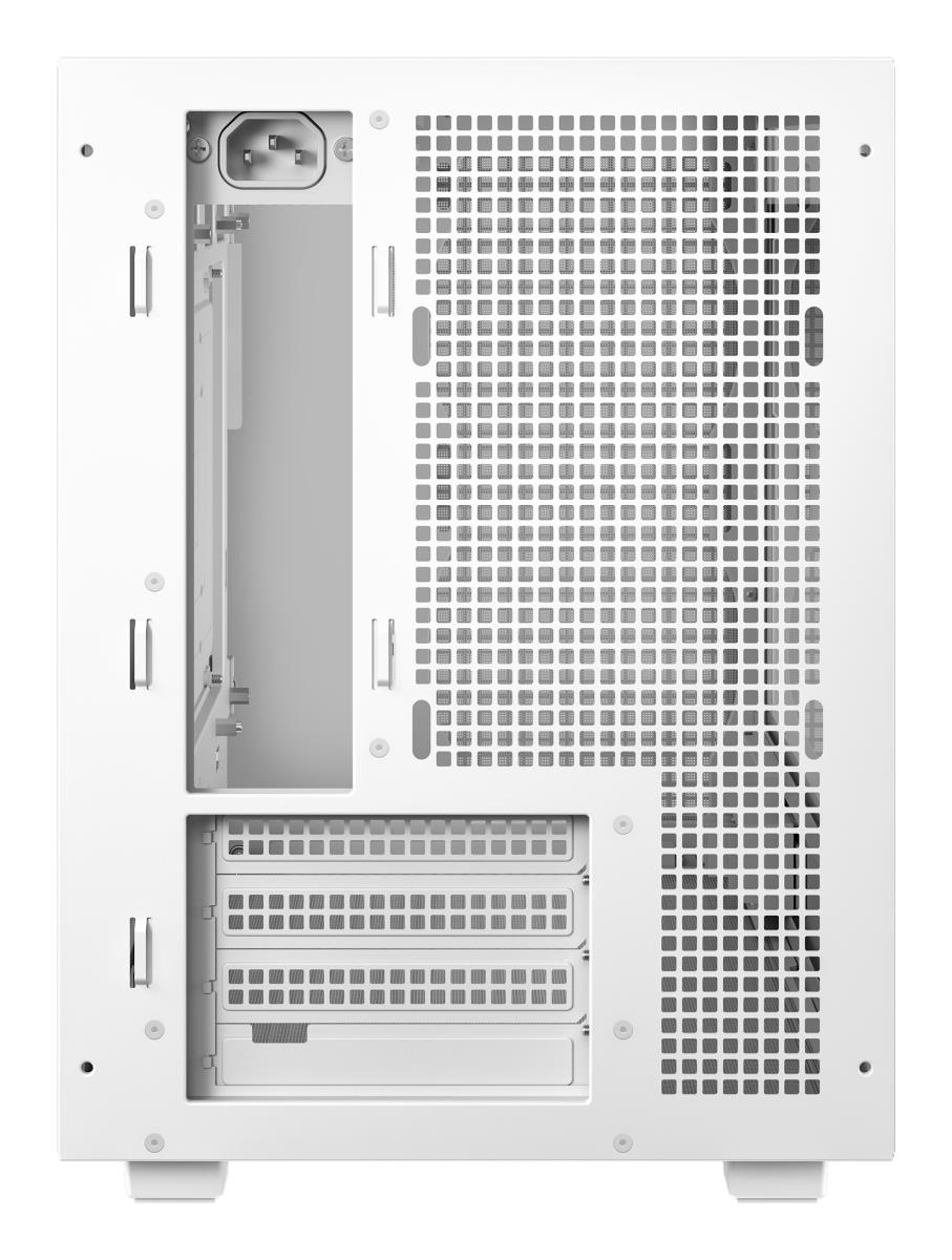 CH260 White Micro-ATX Case, High-Airflow Compact PC Case with Tempered Glass Panel, USB-C Port, Supports 360mm Radiator, ATX PSU, Black thumbnail