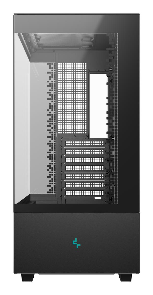 CH690 Digital ATX Mid-Tower Case, High-Airflow PC Case with Semi-Glass Panel, USB-C Port, Support for 420mm Radiator, 450mm GPU, ATX PSU, Black thumbnail