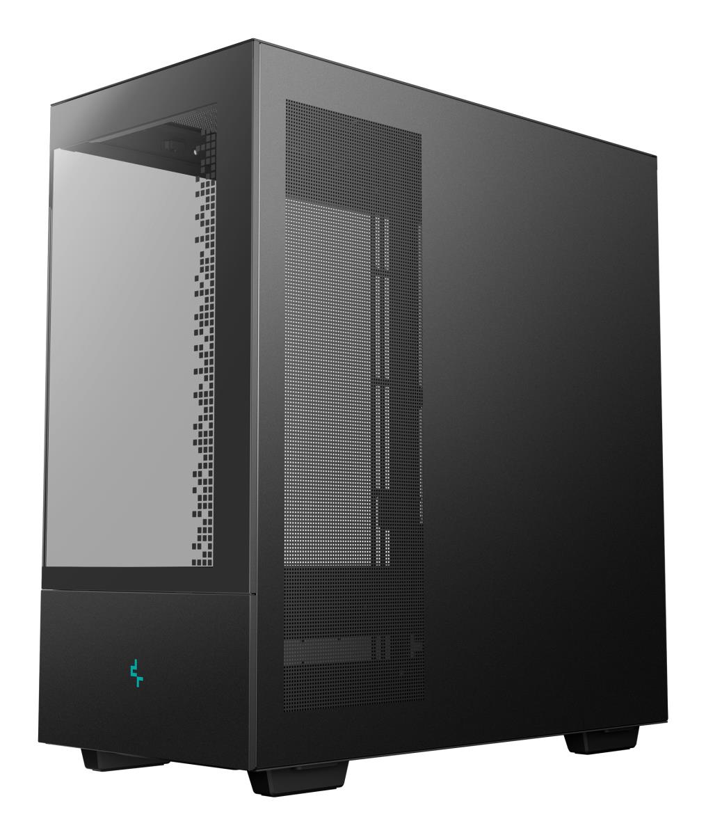 CH690 Digital ATX Mid-Tower Case, High-Airflow PC Case with Semi-Glass Panel, USB-C Port, Support for 420mm Radiator, 450mm GPU, ATX PSU, Black thumbnail