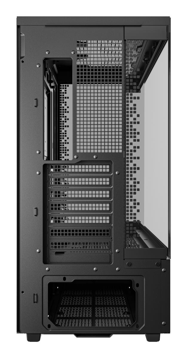 CH690 Digital ATX Mid-Tower Case, High-Airflow PC Case with Semi-Glass Panel, USB-C Port, Support for 420mm Radiator, 450mm GPU, ATX PSU, Black thumbnail