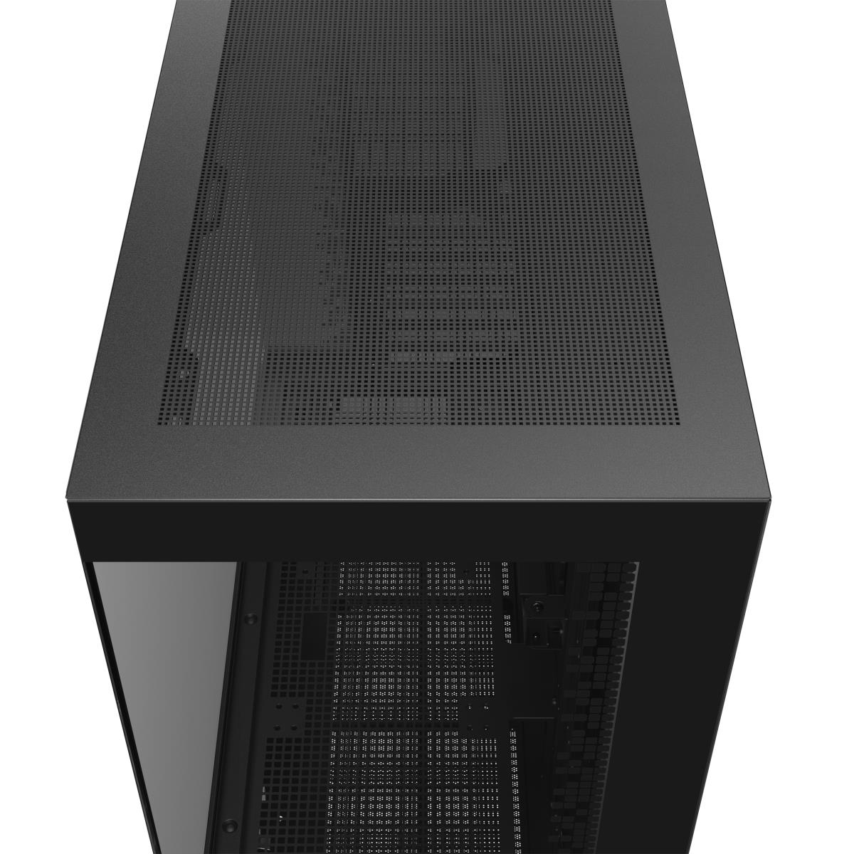CH690 Digital ATX Mid-Tower Case, High-Airflow PC Case with Semi-Glass Panel, USB-C Port, Support for 420mm Radiator, 450mm GPU, ATX PSU, Black thumbnail
