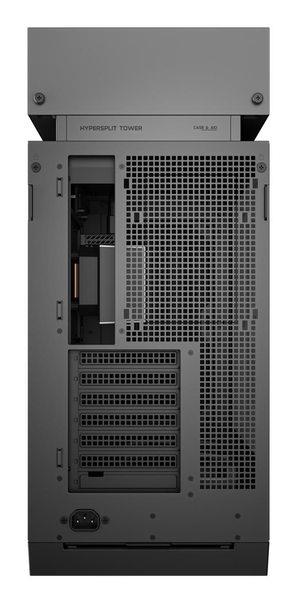 CL6600 ARGB Modular Split-Chamber Mid-Tower ATX Case, Tempered Glass Panels,  Pre-installed 360mm ARGB Liquid Cooler, 2 x FL12R  SE ARGB Fans, USB 3.0, Mini-ITX/Mico-ATX/ATX, Black thumbnail