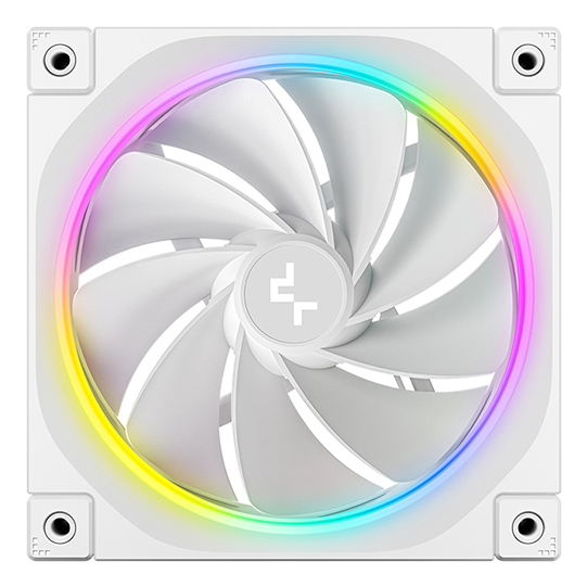 FL12 120mm PWM 3 Pack Reverse White Fan - High Performance, Low Noise, Fluid Dynamic Bearing, 36 ARGB LEDs, 500-2150 RPM, 55 CFM Airflow, 4-Pin PWM Control thumbnail