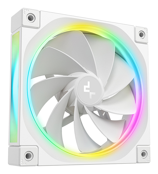 FL12 120mm PWM 3 Pack Reverse White Fan - High Performance, Low Noise, Fluid Dynamic Bearing, 36 ARGB LEDs, 500-2150 RPM, 55 CFM Airflow, 4-Pin PWM Control thumbnail