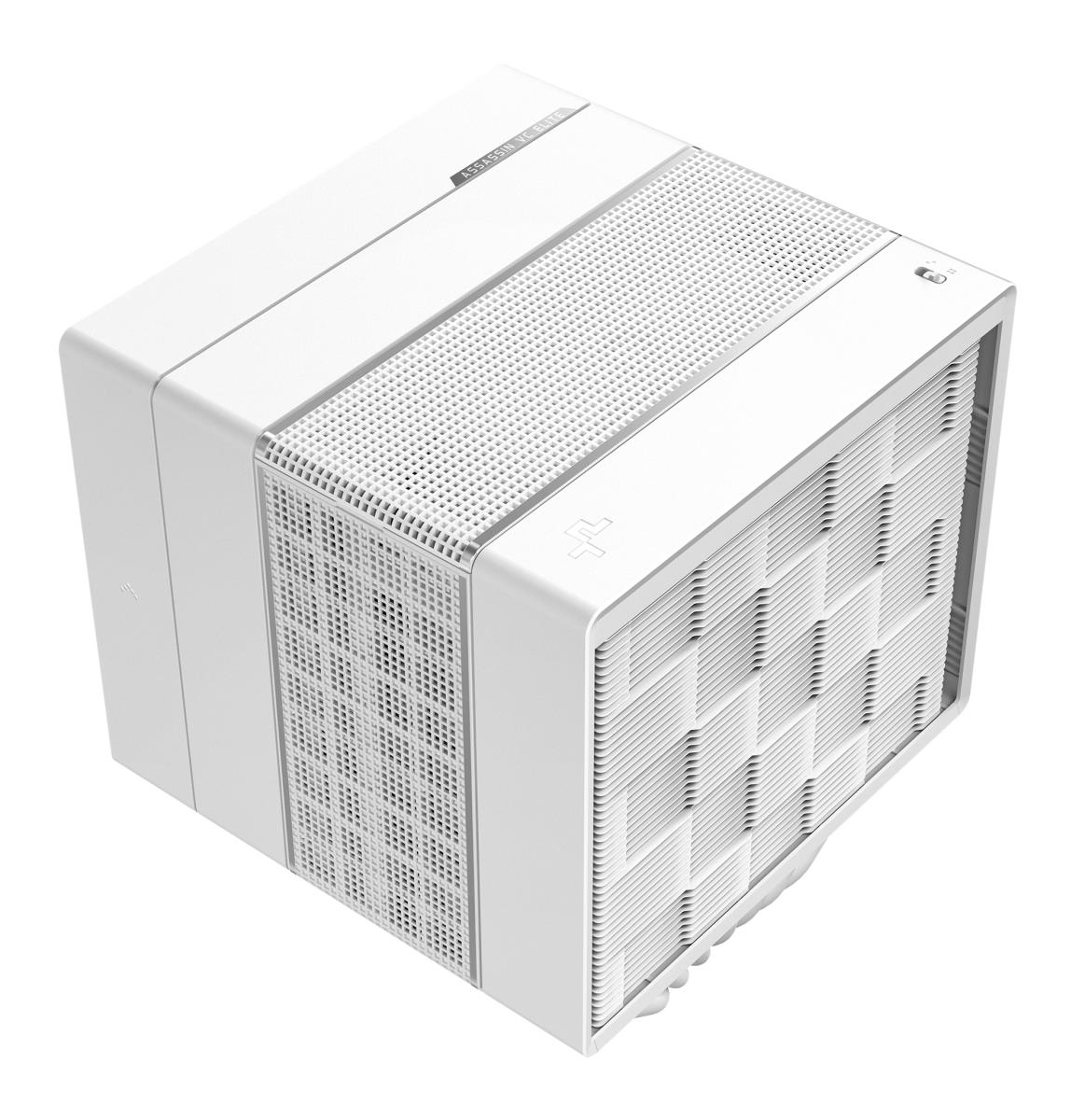 ASSASSIN VC ELITE White Dual-Tower CPU CoolerVapor Chamber Base, 7 Heatpipes, 300W TDP, Quiet Dual Fans (140mm + 120mm), Dual Performance/Quiet Modes, Universal Socket Support thumbnail
