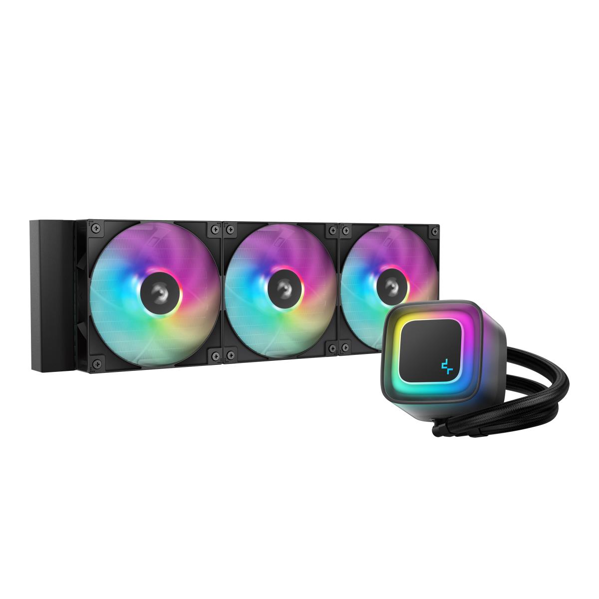 LE360 V2 360mm Liquid CPU Cooler, Triple 120mm ARGB Fans, Anti-Leak Tech, Quiet High-Performance Pump, Compatible with Intel & AMD Sockets thumbnail