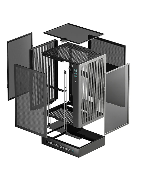 CH170 Digital Mini-ITX Case - High Airflow, Supports Water Cooling, Ultra-Quiet Operation, Compact Design for Efficient Space Management thumbnail