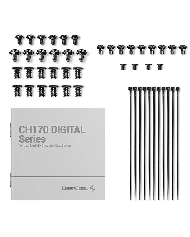 CH170 Digital Mini-ITX Case - High Airflow, Supports Water Cooling, Ultra-Quiet Operation, Compact Design for Efficient Space Management thumbnail
