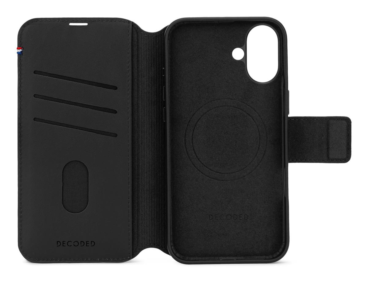 Decoded Leather Detachable Wallet do iPhone 16 MagSafe czarny thumbnail