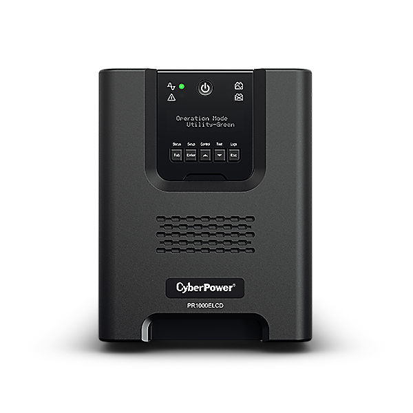 PR1000ELCD Line-Interactive UPS 1000VA/900W Sinewave PFC compatible AVR GreenPower Energy Saving Technology LCD USB Management-SW SNMP Slot for RMCARD thumbnail