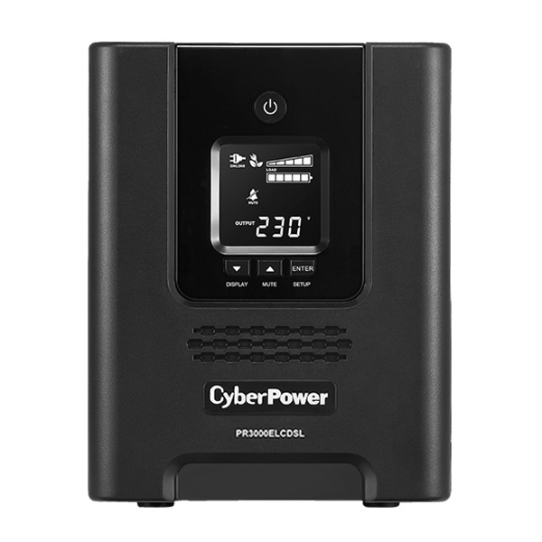 PR3000ELCDSL Line-Interactive UPS 3000VA/2700W Sinewave PFC compatible AVR GreenPower Energy Saving Technology Management-SW SNMP Slot for RMCARD thumbnail