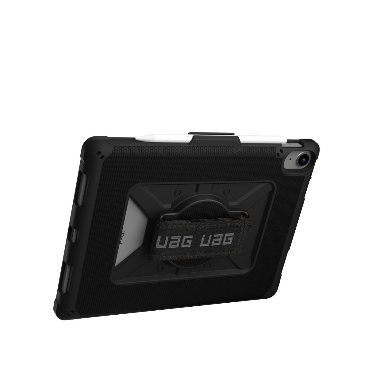 Metropolis Series Rugged Case for iPad 10.9 (10th Gen, 2022) - Metropolis w Handstrap Black - Back cover for tablet - black - 10.9