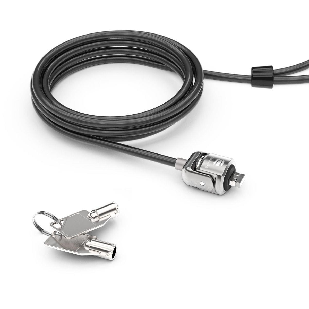 KEYED T-BAR CABLE LOCK - BLACK thumbnail