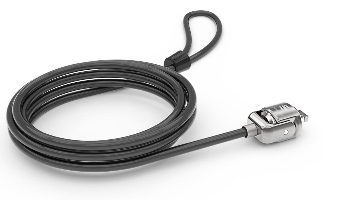 KEYED T-BAR CABLE LOCK - BLACK thumbnail