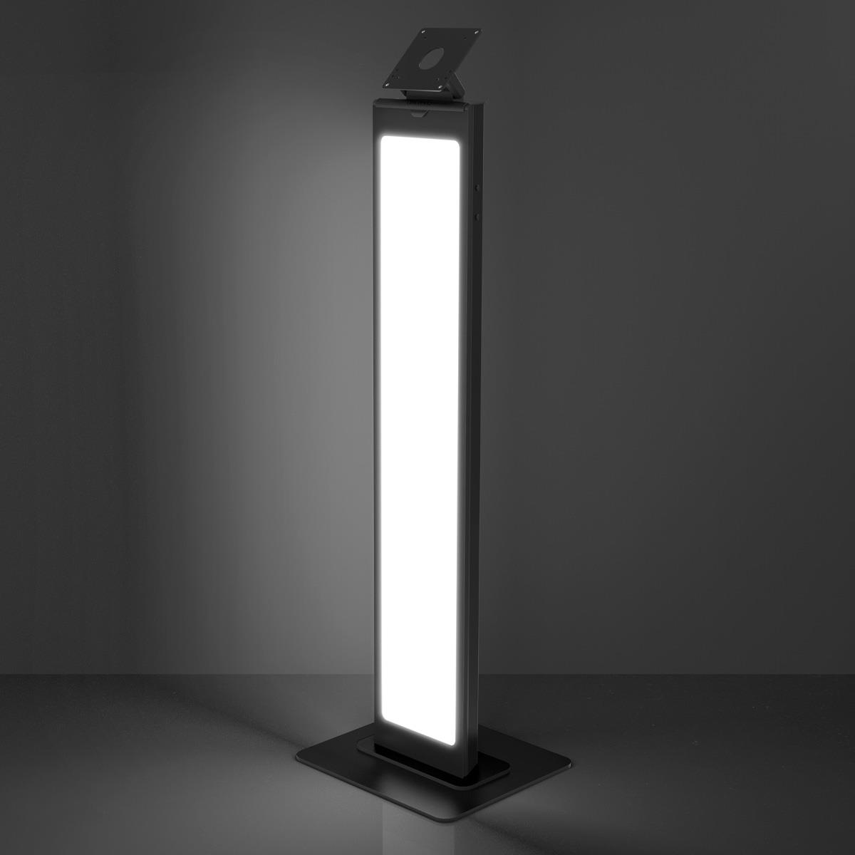 VESA Brandable Floor Stand - Stand - for tablet - aluminium - black - mounting interface: VESA - floor-standing thumbnail