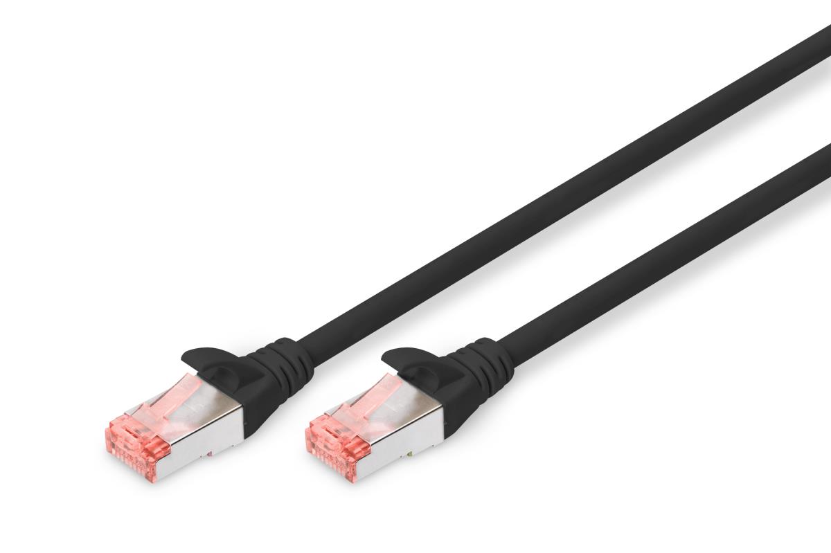 EU Product - Patchkabel Cat6  S/FTP 2xRJ45  3.0m schw Hebelschutz Polybeutel thumbnail