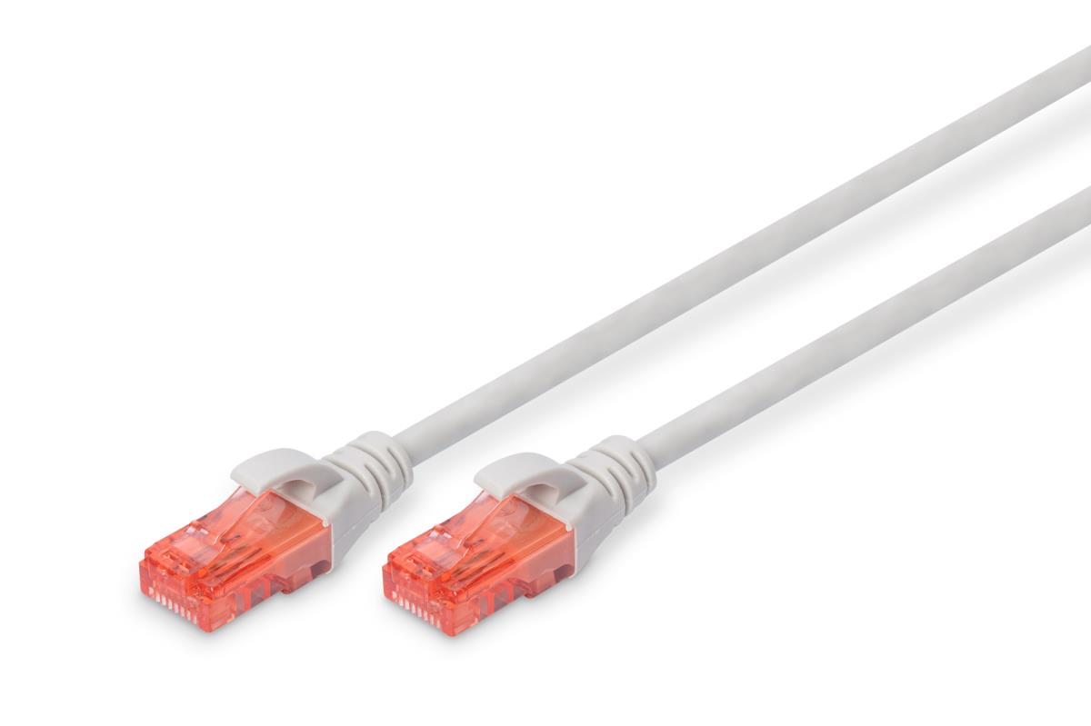 EU Product - Patchkabel Cat6  U/UTP 2xRJ45  5.0m grau LSZH thumbnail